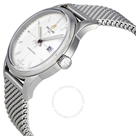 Breitling Transocean Mercury Silver Dial Automat 